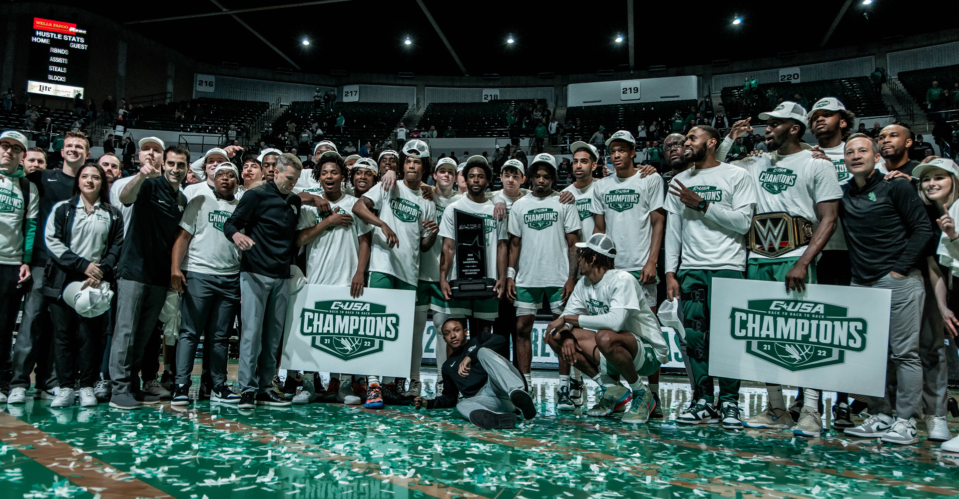 Mean Green soccer team celebrates C-USA championship